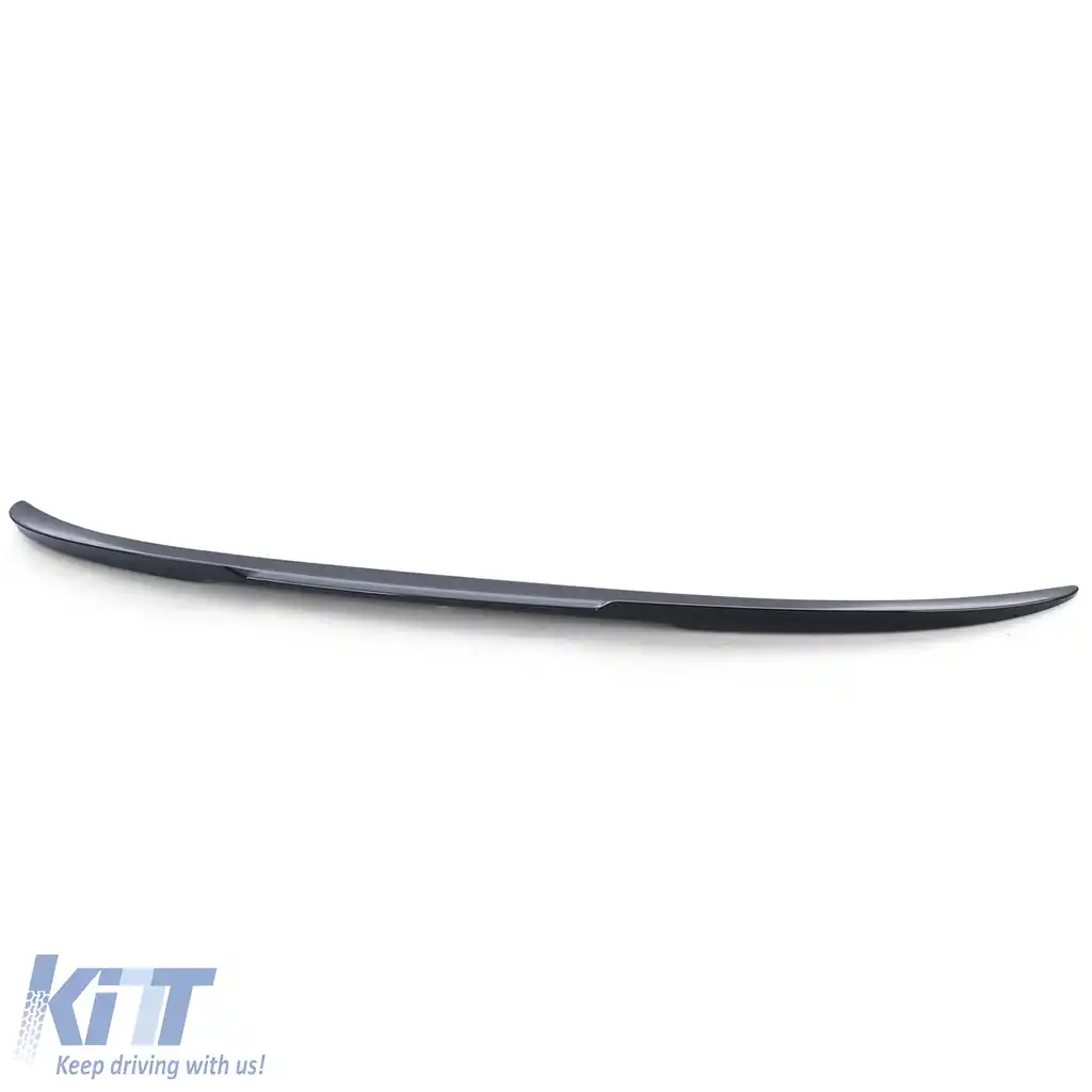 Spoiler Spate Sport Lip Negru Lucios cu ABE, potrivit pentru BMW Seria 3 F30 F80 M3 2011-2019-image-6202285