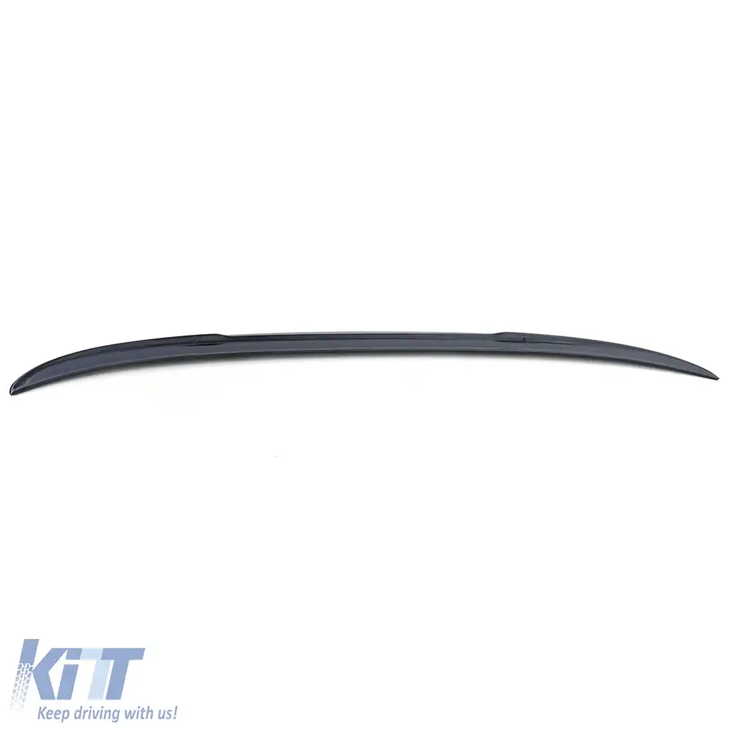 Spoiler Spate Sport Lip Negru Lucios cu ABE, potrivit pentru BMW Seria 3 F30 F80 M3 2011-2019-image-6202288