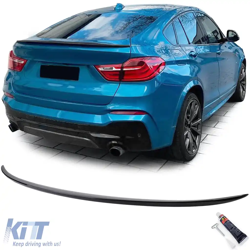 Spoiler spate sport lip Performance negru lucios potrivit pentru BMW X4 F26 14-18