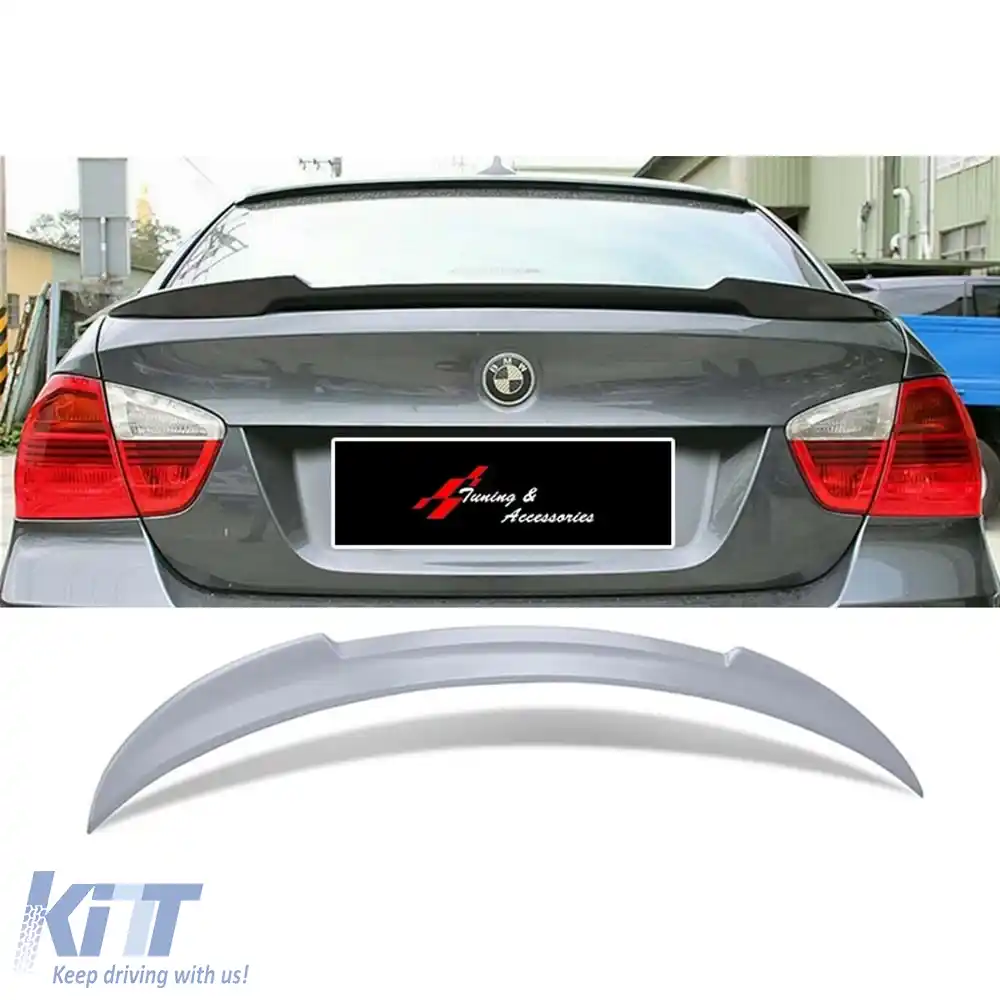 image-43-Spoiler spate stil E90 M4 pentru capacul portbagajului, suprafață brută, ABS / 2004-2011