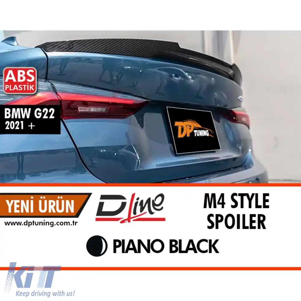 image-57-Spoiler spate stil G22 M4 negru lucios ABS / 2021 după