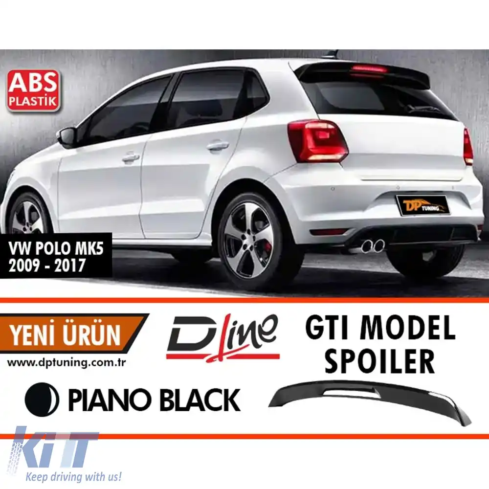 image-18-Spoiler spate stil GTI pentru Polo Mk5, negru pian, ABS / 2011-2018