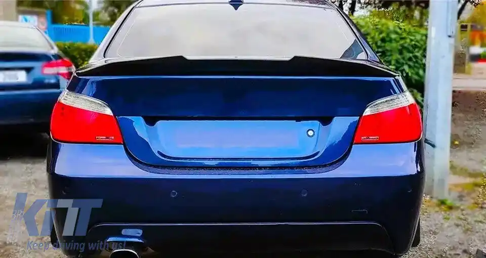 Spoiler spate stil PSM potrivit pentru BMW E60 finisaj piano negru-image-6260447