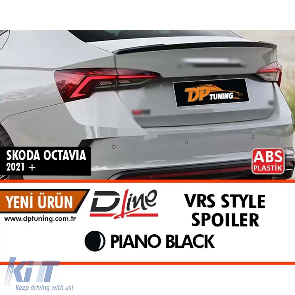 image-44-Spoiler spate stil VRS pentru Octavia Mk4, ABS negru lucios / după 2020