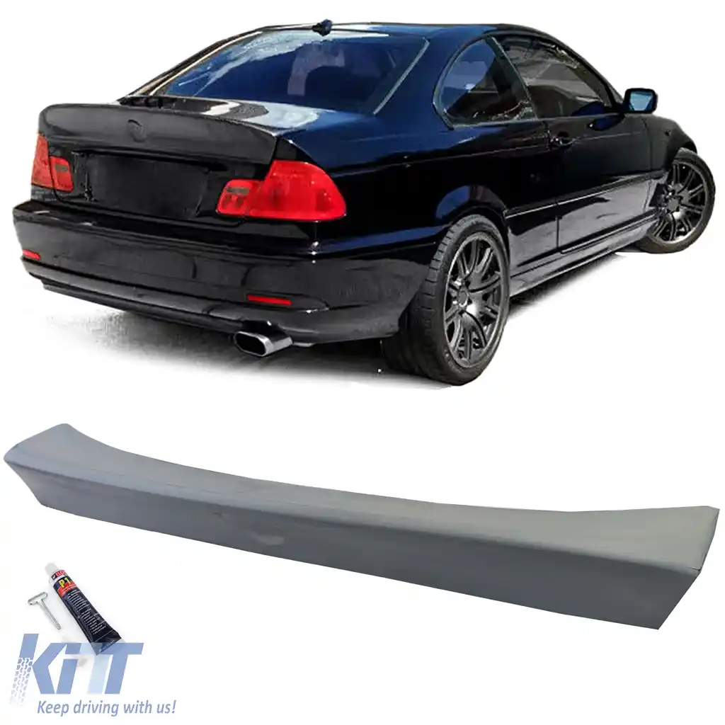 Spoiler spate tip ducktail CSL din ABS, potrivit pentru BMW Seria 3 E46 Coupe 99-06
