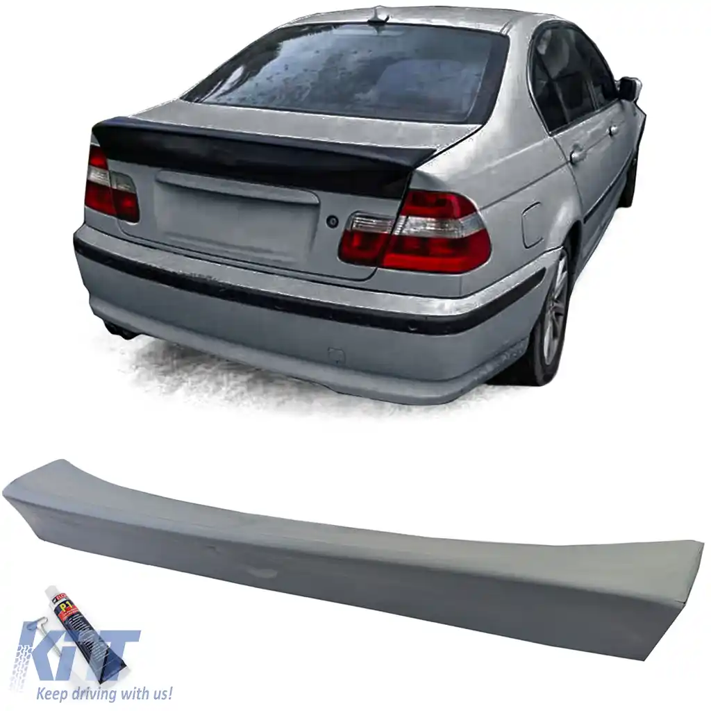 Spoiler spate tip ducktail CSL realizat din ABS, potrivit pentru sedanul BMW Seria 3 E46 din 1998-2005