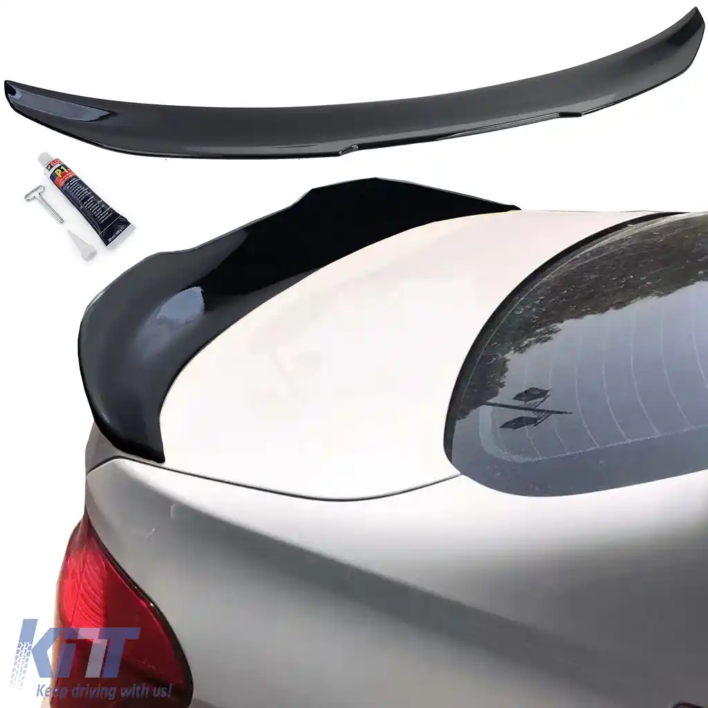 Spoiler spate tip ducktail negru lucios, potrivit pentru sedanul BMW Seria 3 F30 11-19