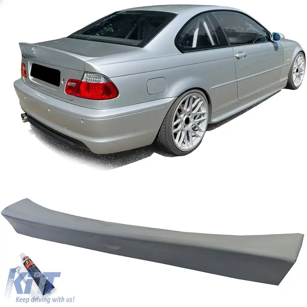 Spoiler spate tip ducktail pregătit, potrivit pentru BMW Seria 3 E46 Coupe 1999-2006