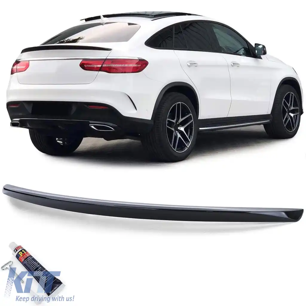 Spoiler sport spate negru lucios, potrivit pentru Mercedes GLE Coupe C292 2015-2019