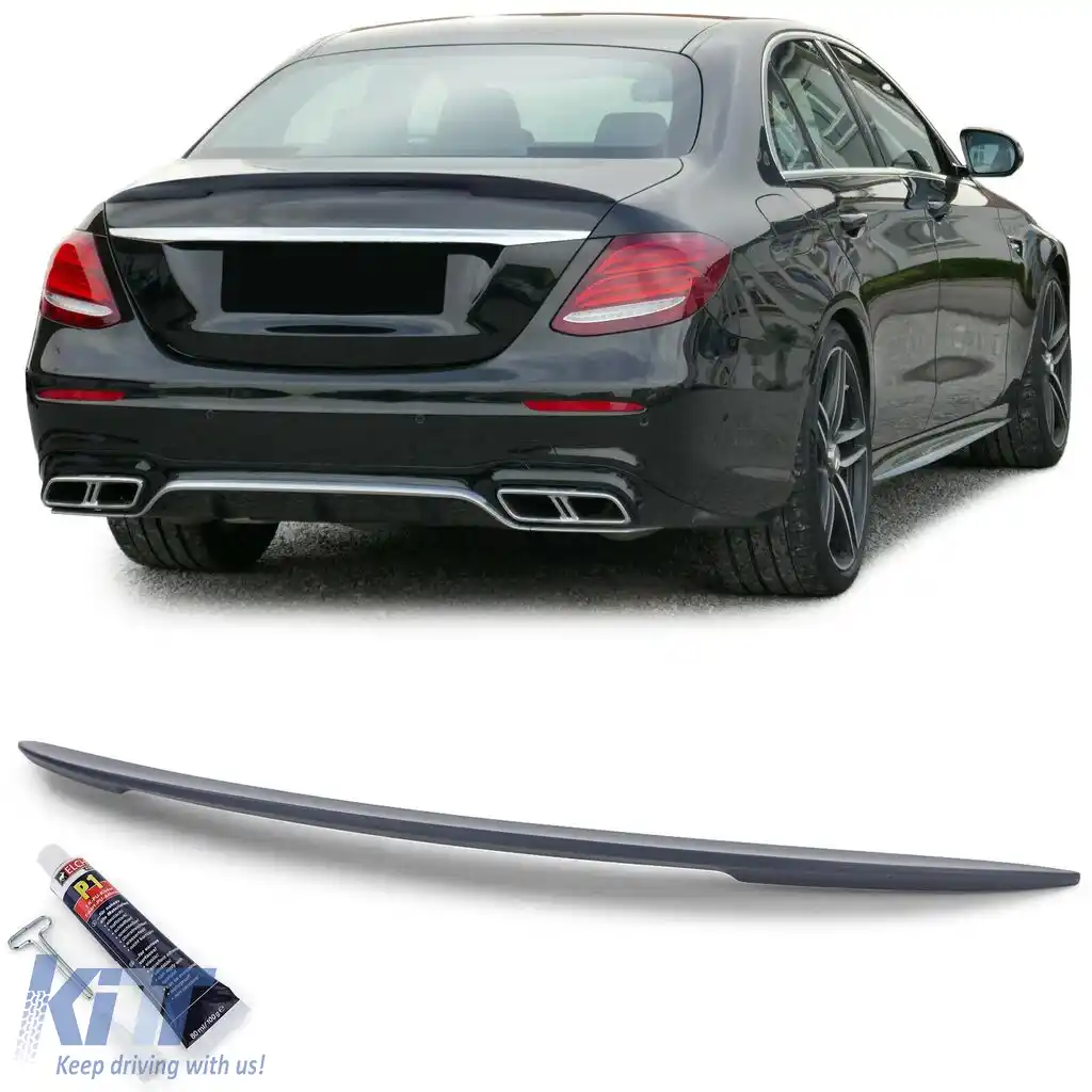 Spoiler sportiv posterior cu ABE, potrivit pentru Mercedes E-Class sedan W213 2016-2020