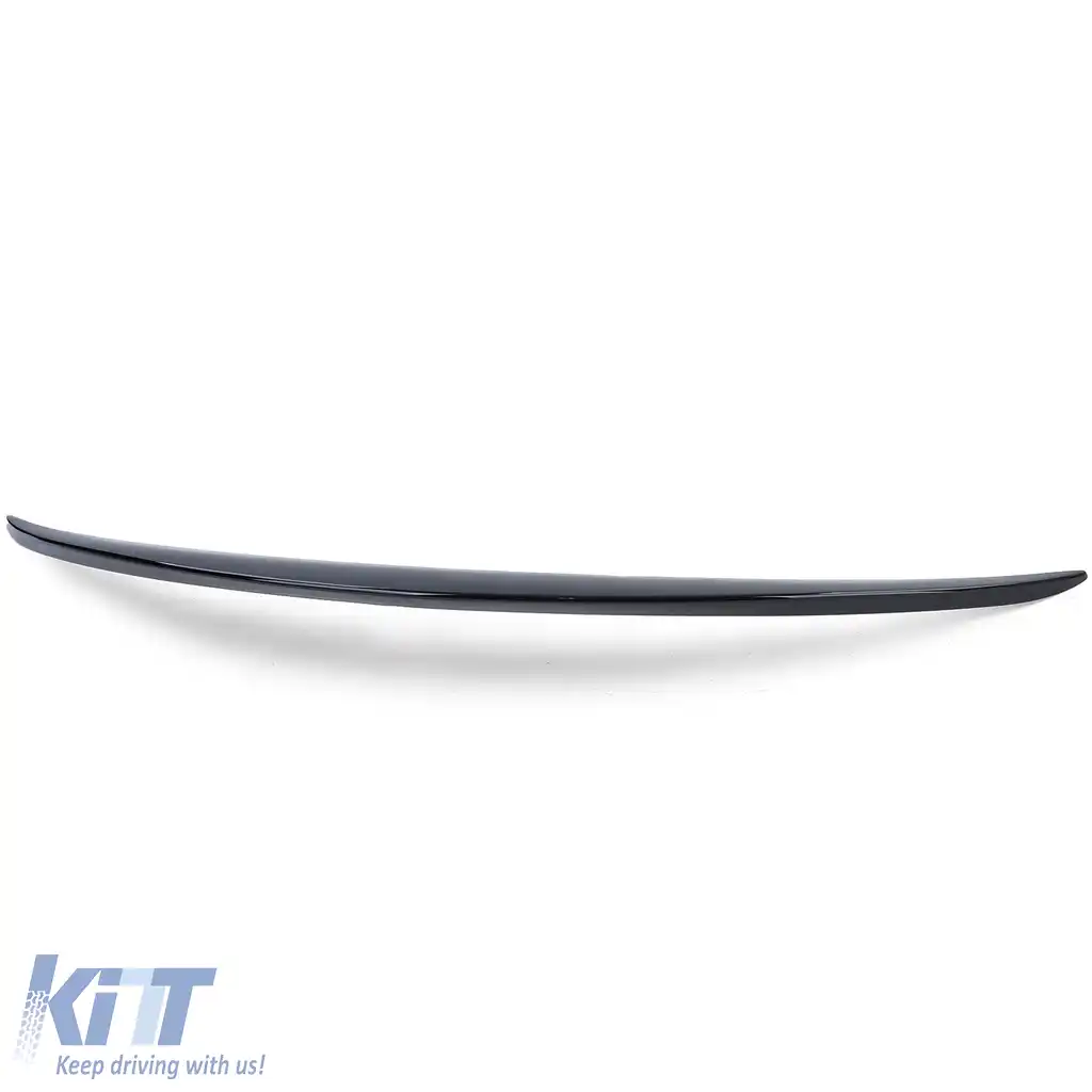 Spoiler sportiv spate lip gloss negru cu ABE, potrivit pentru Mercedes C W205 sedan 14-21-image-6197663