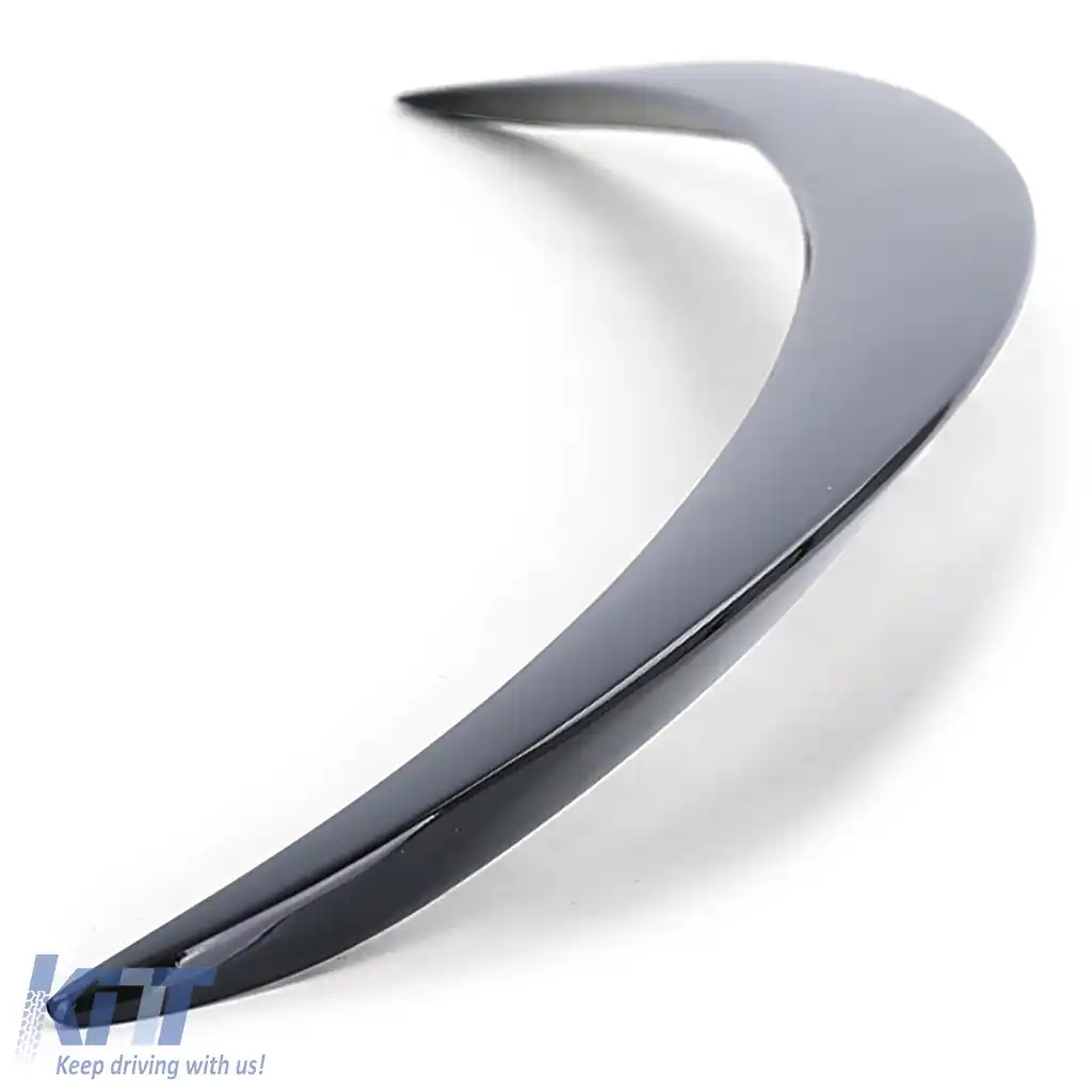 Spoiler sportiv spate lip gloss negru cu ABE, potrivit pentru Mercedes C W205 sedan 14-21-image-6197665
