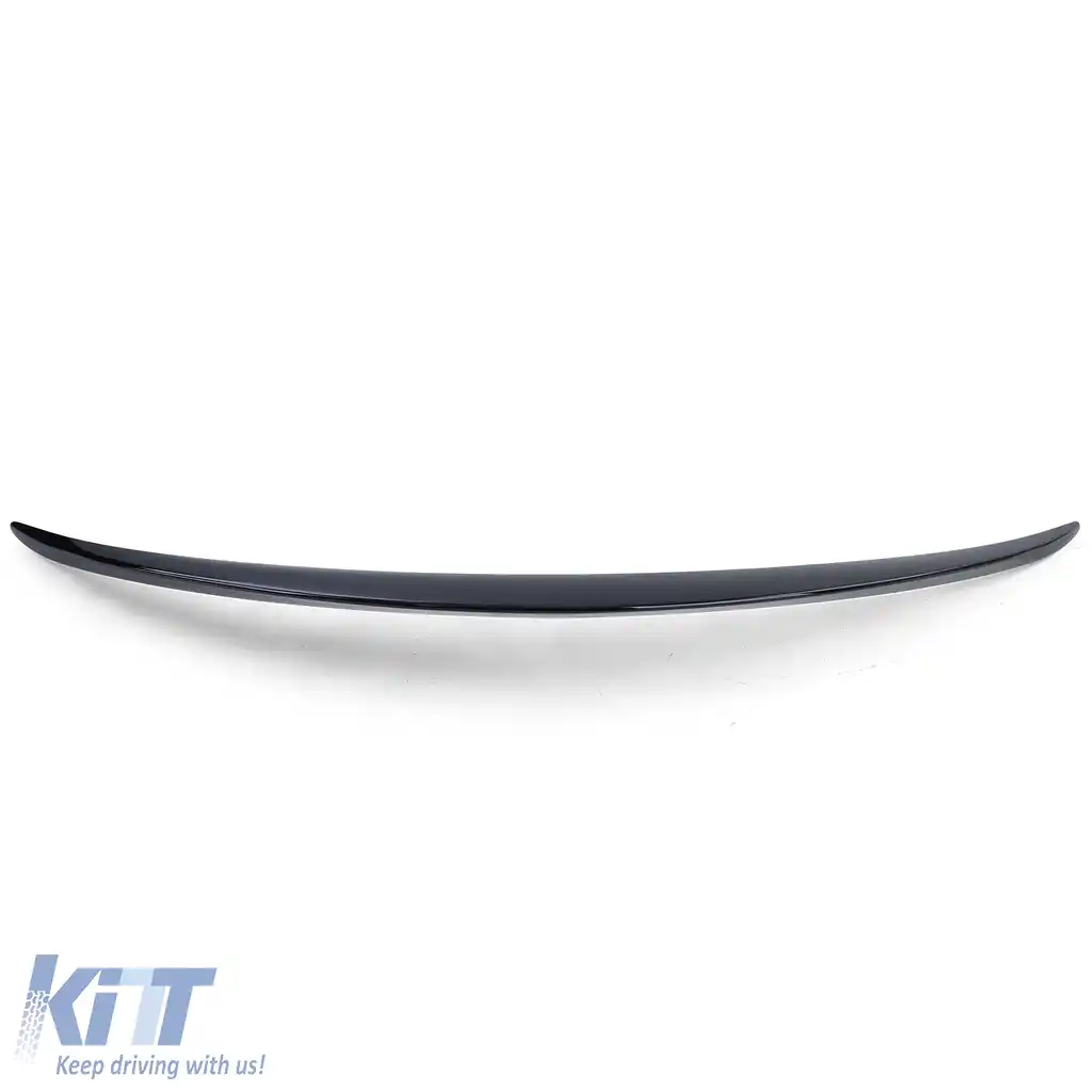 Spoiler sportiv spate lip gloss negru cu ABE, potrivit pentru Mercedes C W205 sedan 14-21-image-6197666
