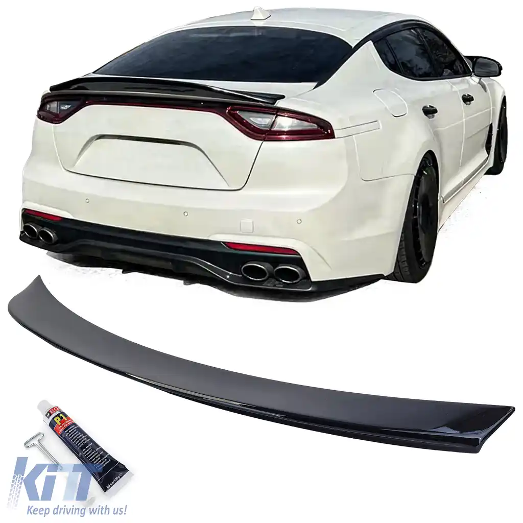 Spoiler sportiv spate lip gloss negru, potrivit pentru Kia Stinger 2017-2023