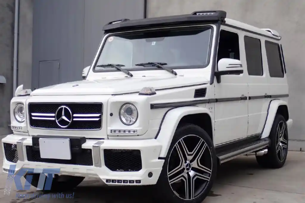 Spoiler tip 6x6 design B pentru acoperiș, potrivit pentru Mercedes G-Class W463 1989-2017, necolorat-image-6265509
