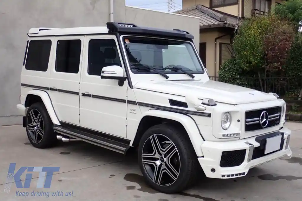 Spoiler tip 6x6 design B pentru acoperiș, potrivit pentru Mercedes G-Class W463 1989-2017, necolorat-image-6265511