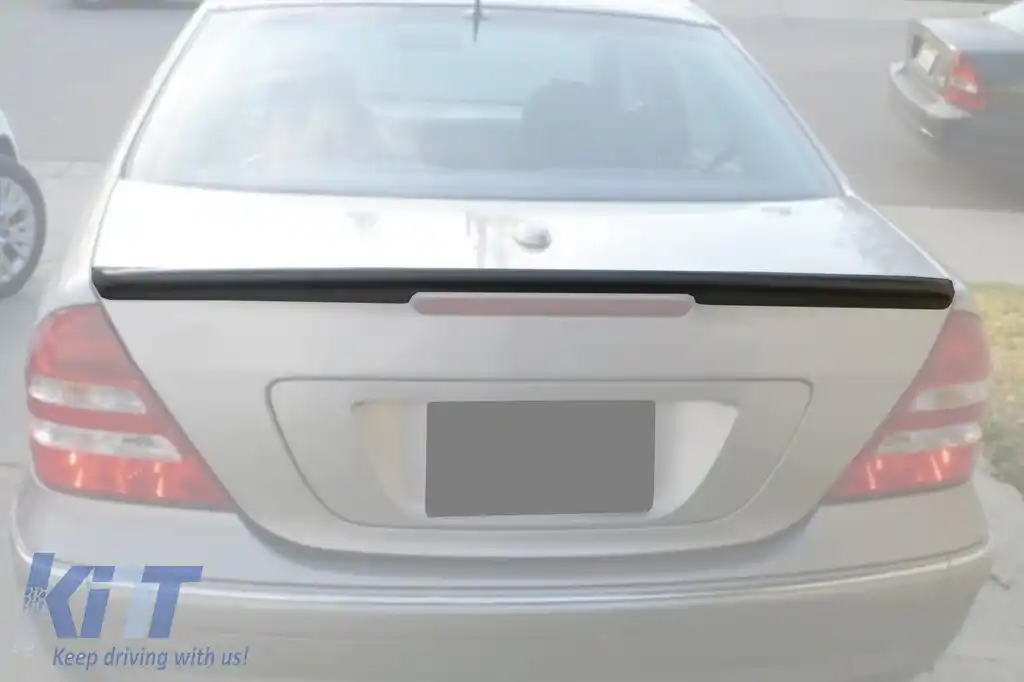 Spoiler tip A Design pentru portbagaj, potrivit pentru Mercedes C-Class W203 2000-2006, negru
