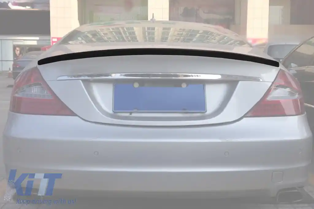 image-39-Spoiler tip A Design pentru portbagaj, potrivit pentru Mercedes CLS C219 2004-2010, negru