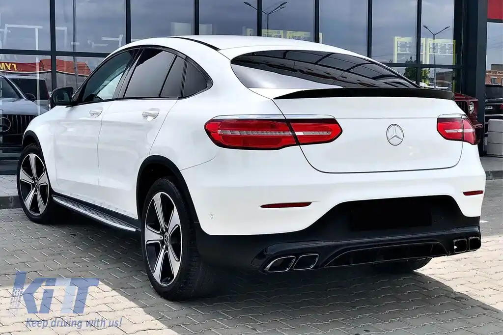 Spoiler tip A Design pentru portbagaj, potrivit pentru Mercedes GLC Coupe C253 după 2015, necolorat-image-6227819