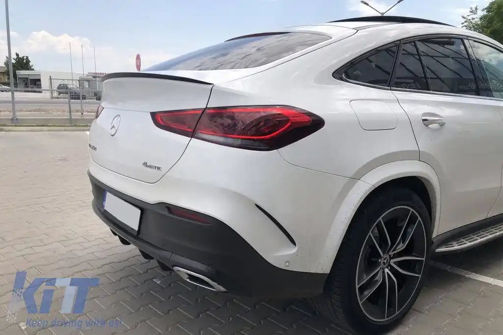 Spoiler tip A Design pentru portbagaj, potrivit pentru Mercedes GLE Coupe C167 după 2019, negru-image-6228001