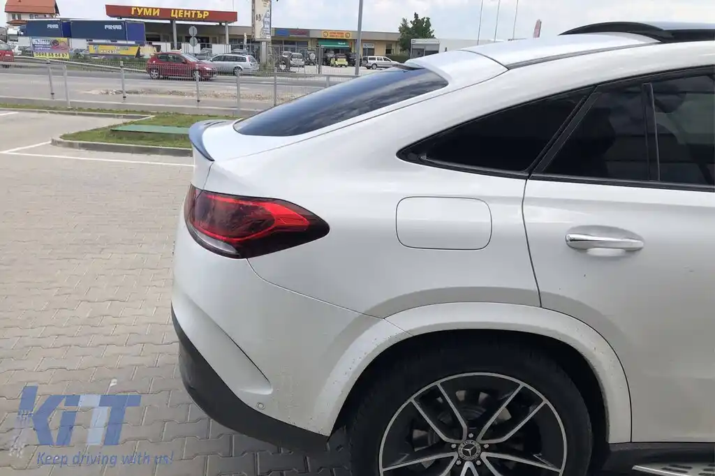 Spoiler tip A Design pentru portbagaj, potrivit pentru Mercedes GLE Coupe C167 după 2019, negru-image-6228002