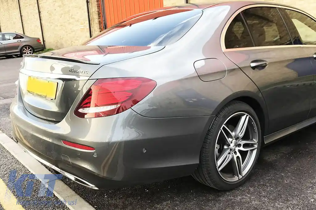 Spoiler tip A Design potrivit pentru portbagaj pentru Mercedes E-Class W213 sedan 2016-2020, W213 facelift după 2020, neprelucrat-image-6227785