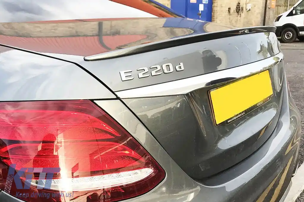 Spoiler tip A Design potrivit pentru portbagaj pentru Mercedes E-Class W213 sedan 2016-2020, W213 facelift după 2020, neprelucrat-image-6227786