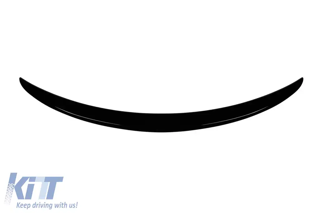 Spoiler tip A pentru portbagaj, potrivit pentru Mercedes C-Class W205 sedan 2015-2021, lac negru