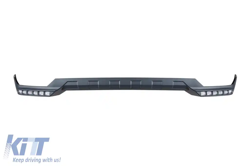 Spoiler tip BRABUS cu DRL potrivit pentru bara frontală A Design Mercedes G-Class W463 1989-2016, necolorat-image-6264660