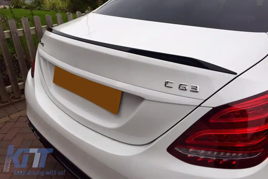 Spoiler tip C63 pentru portbagaj, potrivit pentru Mercedes C-Class W205 2013-2020, necolorat-image-6227770