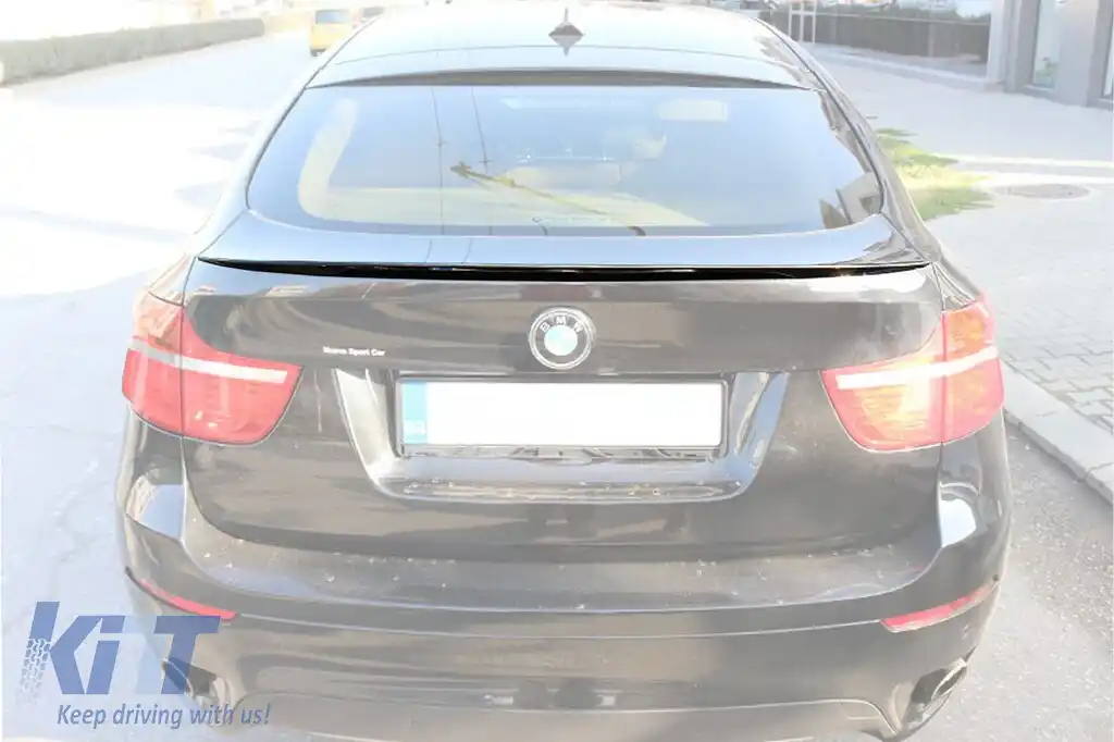 Spoiler tip M pentru portbagaj, potrivit pentru BMW X6 E71 2007-2014, neacoperit