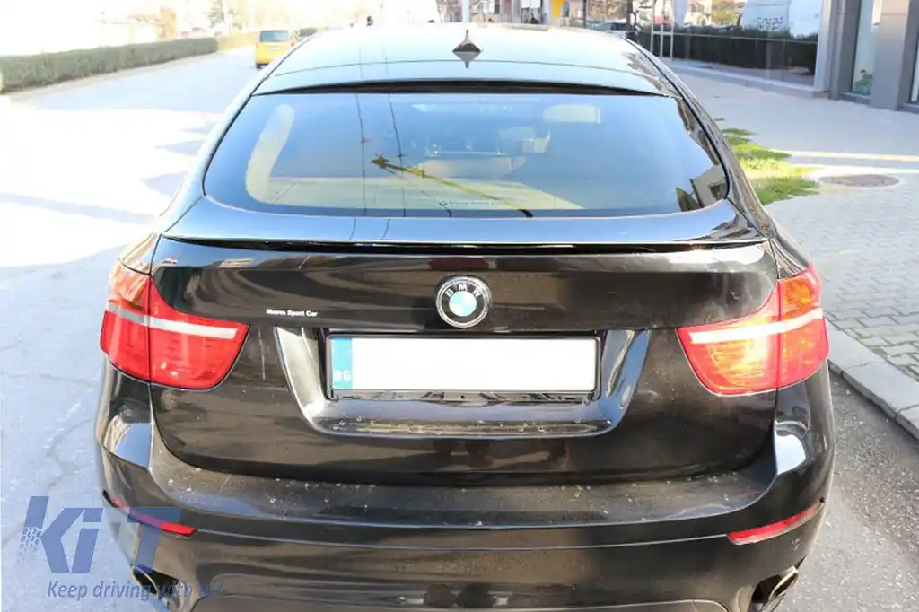 Spoiler tip M pentru portbagaj, potrivit pentru BMW X6 E71 2007-2014, neacoperit-image-6227562
