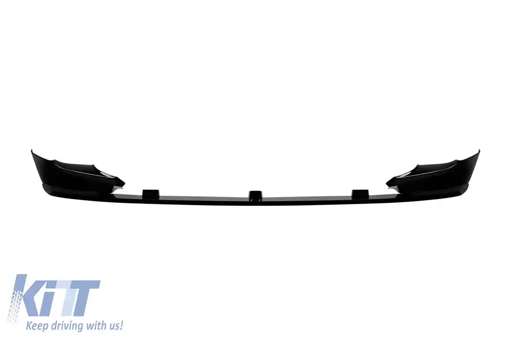 image-9-Spoiler tip M Performance Design Design potrivit pentru bara frontală M tech pe BMW Seria 5 E60/E61 2003-2010, lac negru