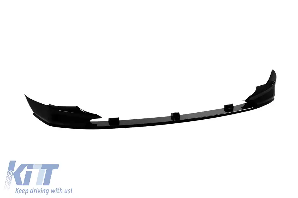 Spoiler tip M Performance Design Design potrivit pentru bara frontală M tech pe BMW Seria 5 E60/E61 2003-2010, lac negru-image-6159963