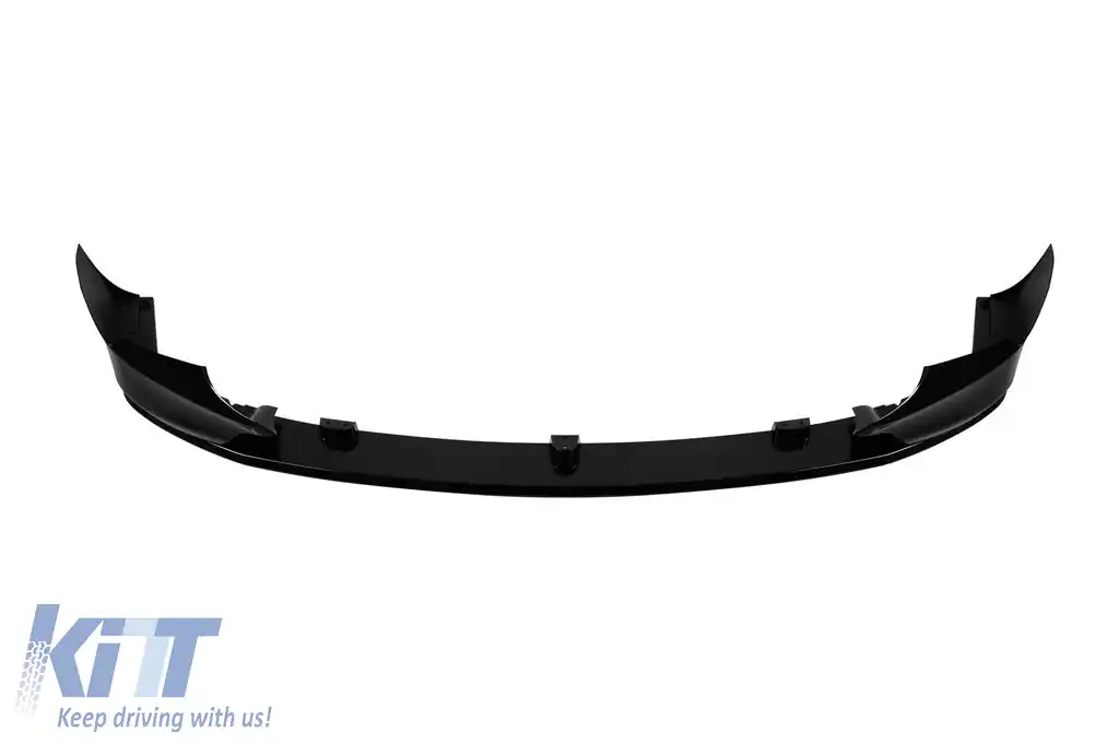Spoiler tip M Performance Design Design potrivit pentru bara frontală M tech pe BMW Seria 5 E60/E61 2003-2010, lac negru-image-6159965