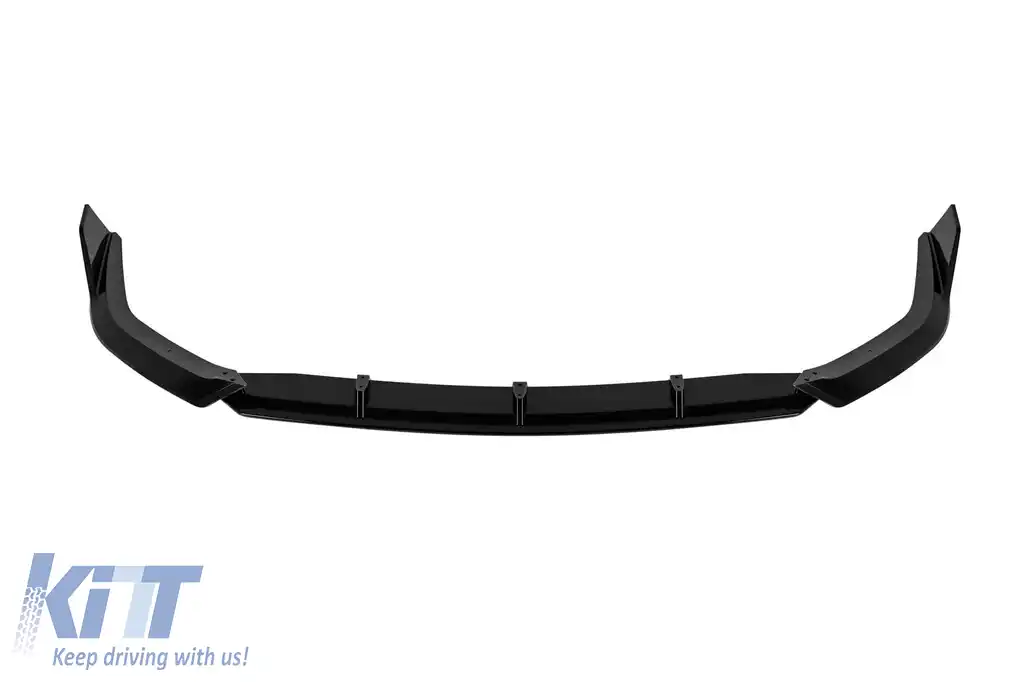 Spoiler tip M Performance Design Design potrivit pentru bara de protecție M tech din față a BMW Seria 2 F44 după 2020, lac negru