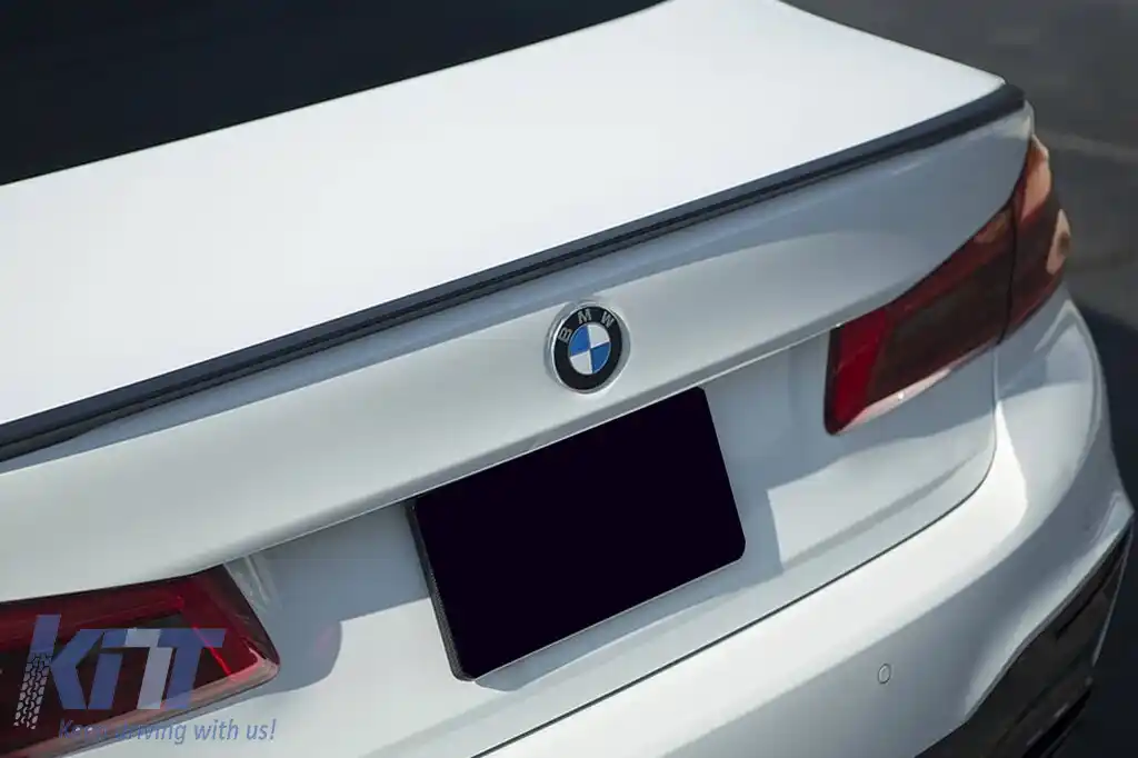 Spoiler tip M Performance Design Design potrivit pentru portbagaj pentru BMW Seria 5 G30 după 2017, necolorat-image-6227825