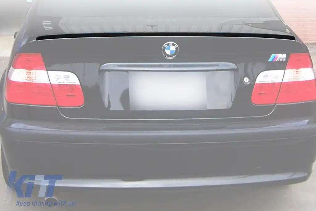 Spoiler tip M3 pentru portbagaj, potrivit pentru BMW Seria 3 E46 coupe, cabrio 1999-2007, necolorat-image-6227589