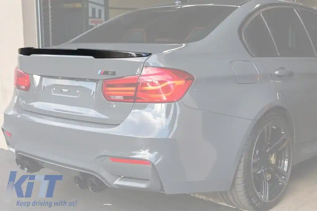 Spoiler tip M4 pentru portbagaj, potrivit pentru BMW Seria 3 F30 2011-2019, necolorat