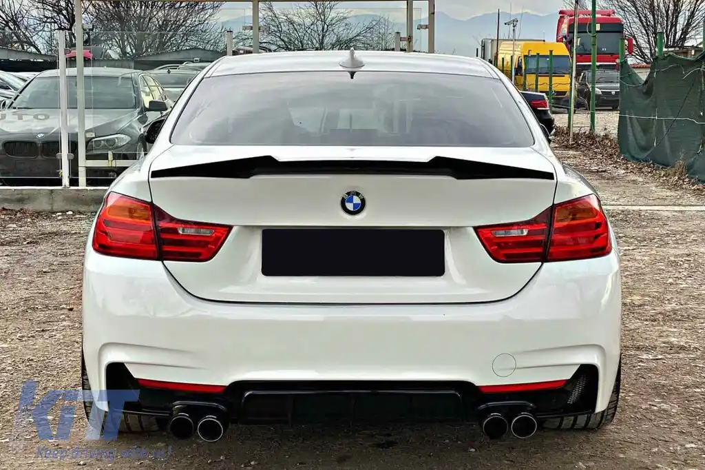 Spoiler tip M4 pentru portbagaj, potrivit pentru BMW Seria 4 F32 Coupe 2013-2020, necolorat-image-6227869
