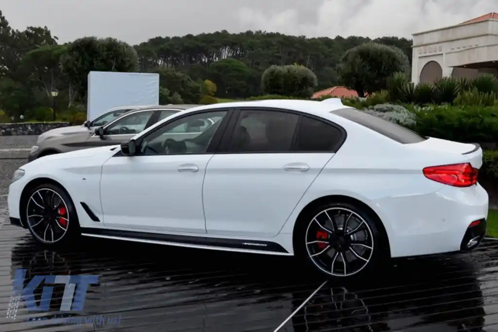 Spoiler tip M5 pentru portbagaj, potrivit pentru BMW Seria 5 G30 după 2017, negru-image-6227836