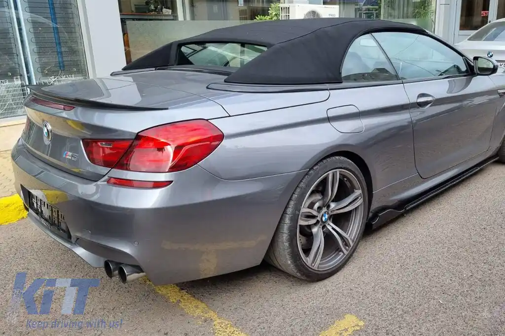 Spoiler tip M6 pentru portbagaj, potrivit pentru BMW Seria 6 F12 Cabriolet 2011-2018, neacoperit-image-6227713