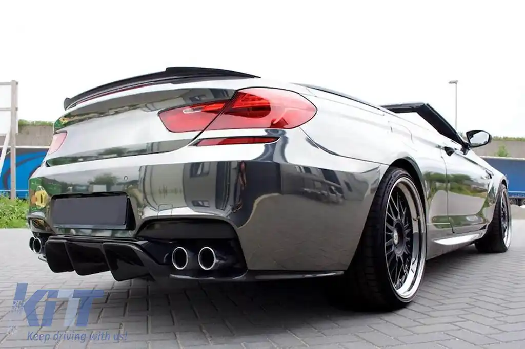 Spoiler tip M6 pentru portbagaj, potrivit pentru BMW Seria 6 F12 Cabriolet 2011-2018, neacoperit-image-6227714