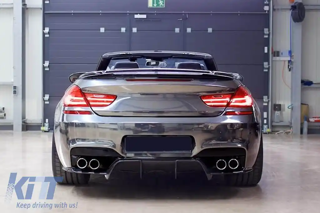 Spoiler tip M6 pentru portbagaj, potrivit pentru BMW Seria 6 F12 Cabriolet 2011-2018, neacoperit-image-6227716