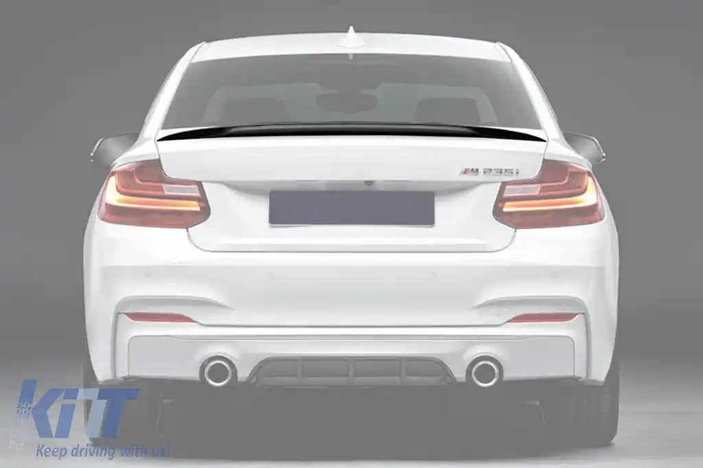 Spoiler tip performance pentru portbagaj, potrivit pentru BMW Seria 2 F22 Coupe după 2013, necolorat