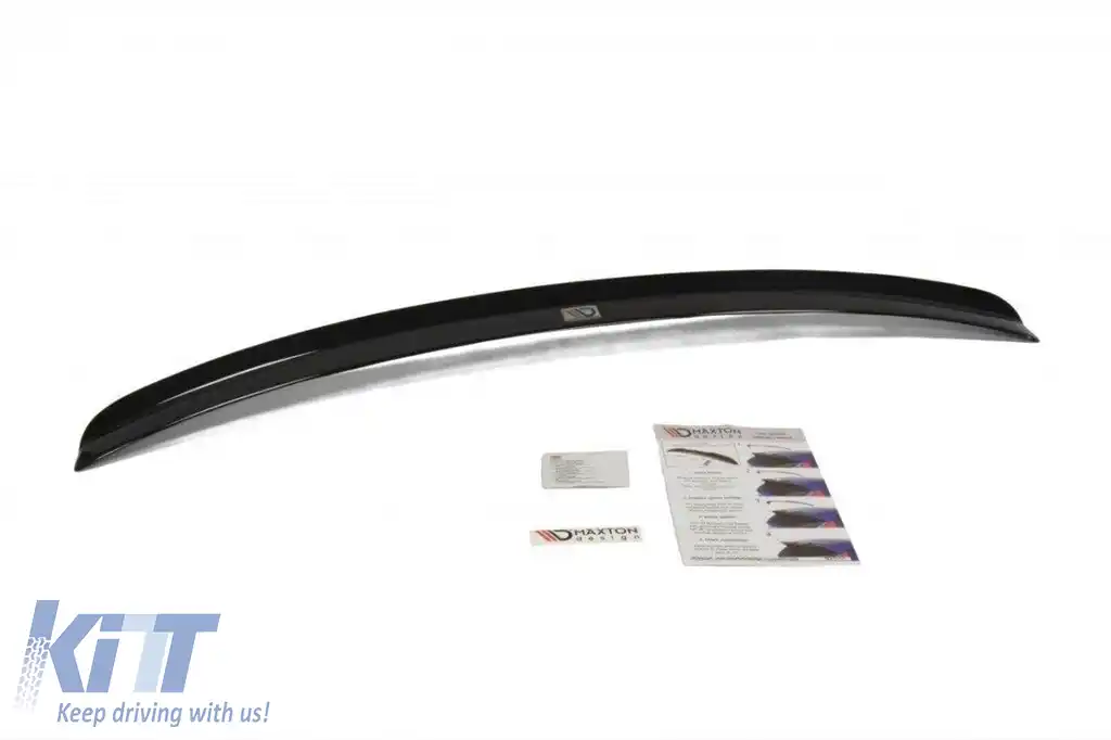 Spoiler tip RS6 Maxton Design potrivit pentru Audi A6 C6 Avant 2008-2010, lac negru