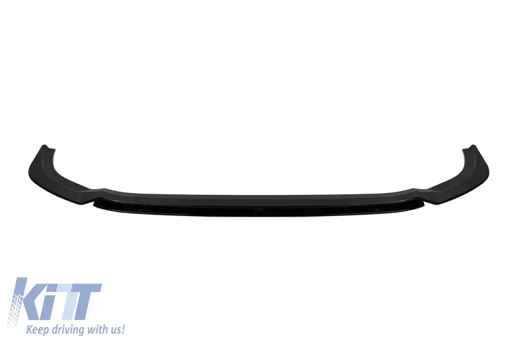 image-66-Spoiler tip RS6 potrivit pentru bara de protecție frontală standard a Audi A6 după 2019, lac negru