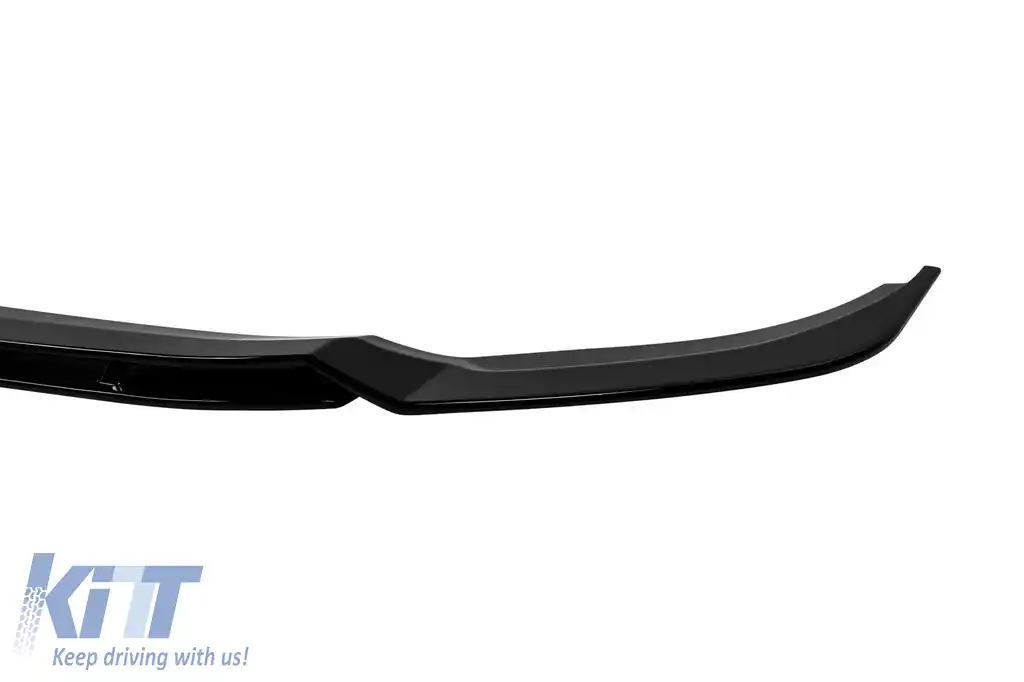 Spoiler tip RS6 potrivit pentru bara de protecție frontală standard a Audi A6 după 2019, lac negru-image-6163554