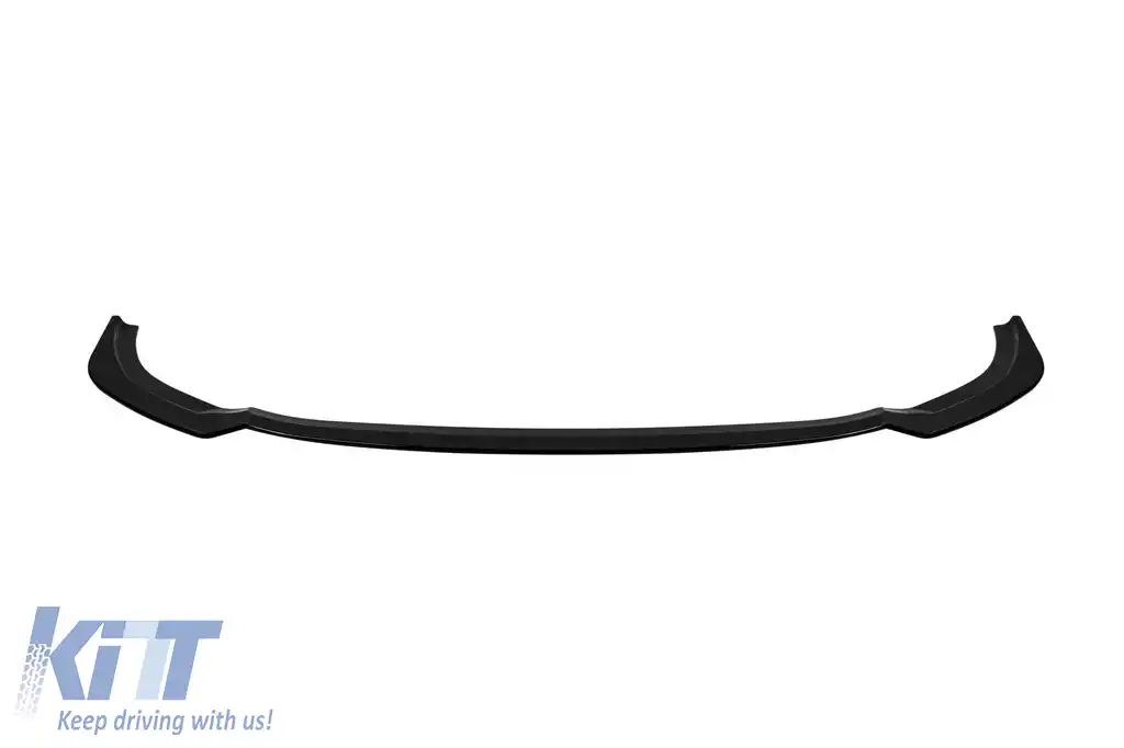 Spoiler tip RS6 potrivit pentru bara de protecție frontală standard a Audi A6 după 2019, lac negru-image-6163555