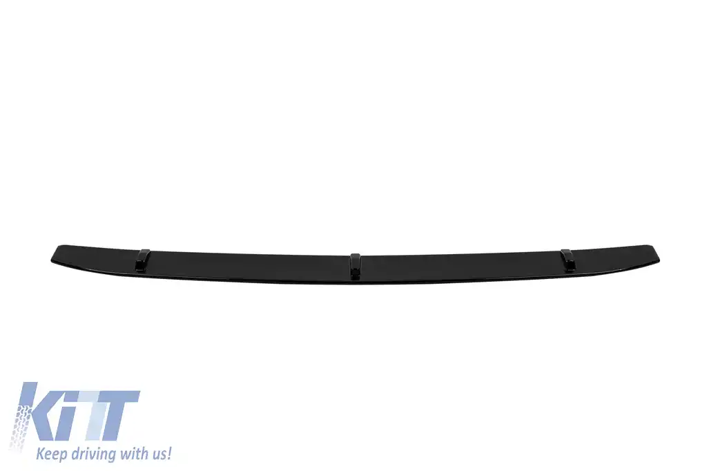Spoiler tip RS6 potrivit pentru bara de protecție frontală standard a Audi A6 după 2019, lac negru-image-6163557